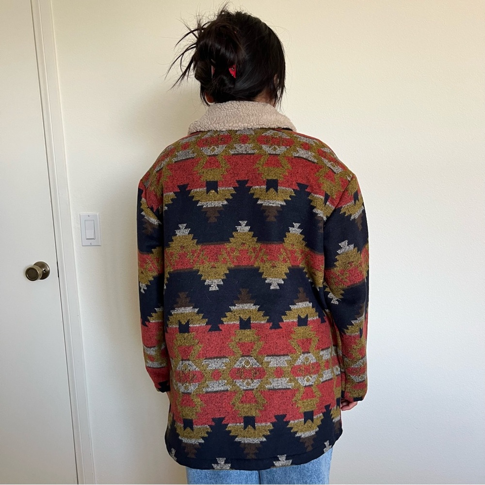ASOS Patterned Sherpa Jacket - Picture 3 of 13